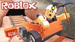 Roblox Adventures / Escape the Mine Obby / Escaping an Underground Dinosaur?!