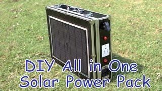 DIY All in One Portable Solar Power Pack || Low Cost Solar Generator