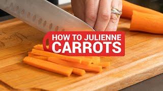 How to Julienne Carrots (easy trick!)