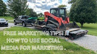 NEW EXCAVATION BUSINESS:  SOCIAL MEDIA MARKETING TIPS