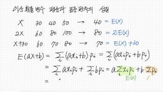 평균과 분산의 성질