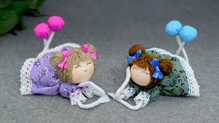 So simple!We turn fabric scraps into a wonderful dollTry it, you will succeed!