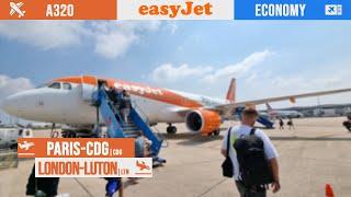 easyJet for the first time! Was it bad? | Paris-CDG - London-Luton | Economy Class [Flight review]