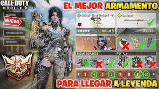 EL MEJOR ARMAMENTO PARA LLEGAR A LEYENDA MAS RÁPIDO Y FÁCIL EN COD MOBILE / EL ARMAMENTO MAS ROTO !!