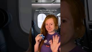 pov: you’re sitting next to a kid on a plane #asmr #nostalgia