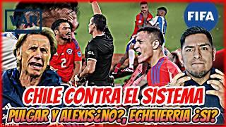 CHILE CONTRA ARGENTINA Y CONTRA EL SISTEMAALEXIS Y PULGARECHEVERRIA TITULARLAS REACCIONES