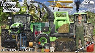 MAKING AND SELLING WOOD CHIPS WITH DEUTZ-FAHRs | HUTAN PANTAI | Farming Simulator 25 | Episode 9