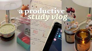 PRODUCTIVE days in my life- stu[dying], taking notes, getting things done⭐️