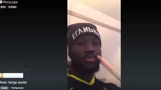 Serge Aurier (PSG) insulting Blanc, Ibrahimovic, Di Maria in Periscope!(subtitles English, Italiano)