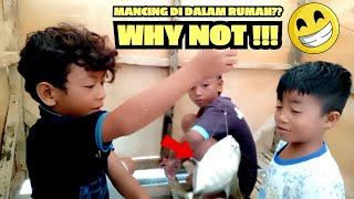 BOCAH MANCING DARI DALAM RUMAH SAAT TURUN HUJAN | KOPI BAJANG