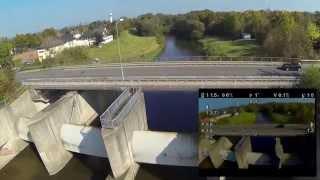 Am Stauwehr in Löhne mit dem DJI Phantom 2 | Flug über der Werre