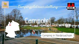 Camping mit Wohnwagen und Hund - Das Campotel in Bad Rothenfelde / Niedersachsen - ACSI Card Platz