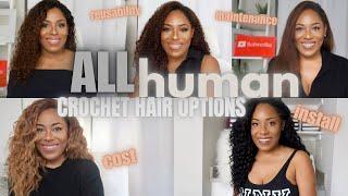 RANKING EVERY HUMAN HAIR CROCHET OPTION ON THE MARKET| LIA LAVON