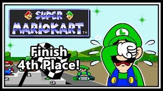 Super Mario Kart (SNES) - Finish in 4th Place!