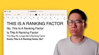 Google Ranking Factors: The Only Video You'll Need To Watch