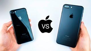 iPhone 7 VS 7 Plus - Jet Black VS Matte Black - Durability & Scratch Review! (after 3 Months)