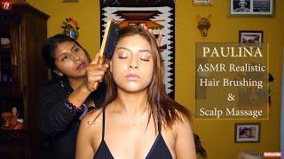 PAULINA SPECIAL - 44 MINUTES ASMR Realistic Hair Brushing Medley , Scalp Massage & Hair Play