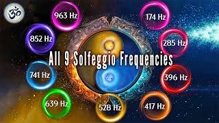 Alle 9 Solfeggio-Frequenzen, Heilfrequenzen, Ganzkörper-Aura-Reinigung, Ganzkörper-Heilung