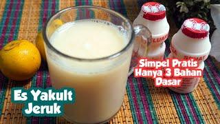 Cara Membuat Es Yakult Jeruk Seger Simpel & Praktis