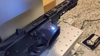 Laser engraving an AR-15 pistol. #youtube #firearms #laserengraving #fiberlaser
