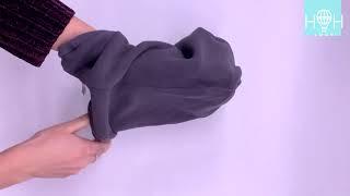 ШД19 03222290 Шапка шлем флисовый двухслойный Мишка, серый