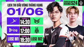 BSS vs NTTU | ING vs TN | NTTU vs TN - VÒNG THĂNG HẠNG ĐTDV XUÂN 2024 | NGÀY 01/06