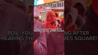 Muslim men CRY while listening to Quran in Times Square! #shorts