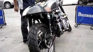 Triumph Scrambler open pipe, Britbike, Bangkok   Part 1 MPG