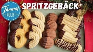 Spritzgebäck ganz einfach - ohne Presse - 1 TEIG 3 PLÄTZCHEN