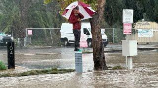 Powerful, slow-moving storm pummels California