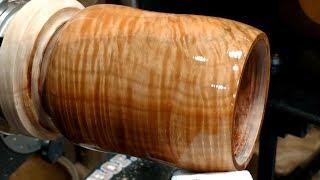 Woodturning Can Koozie With A CA FInish | Carl Jacobson