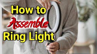 How To Fix Ring Light On Tripod. Fixing Phone Holder On Ring Light. Tripod Fixing | Ring Light Setup