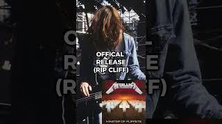 JAMES RIFF TAPE VS OFFICIAL RELEASE (ORION) #metal #metallica #rock #rockmusic #cliffburton #orion