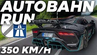 350KM/H Autobahn Run in meinem Mercedes-AMG ONE | NO SPEED LIMIT