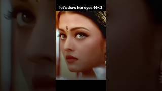 Realistic eye sketch of Aishwarya Rai  | #art #sketch #eyedrawing #rudraarts