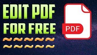 How To Edit PDF Files For Free | Offline
