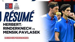  RÉSUMÉ Herbert/Rinderknech vs Mensik/Pavlasek | Davis Cup Finals 2024