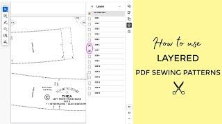 How to use layered PDF sewing patterns