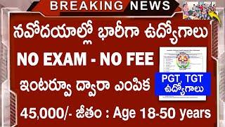  నవోదయాల్లో భారీగా ఉద్యోగాలు || NVS Recruitment 2025 || Latest Govt Jobs || Free Jobs Search Telugu