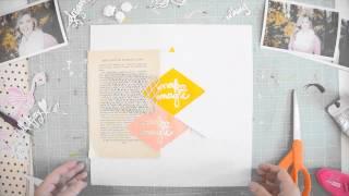 Dream Big Scrapbooking Process Video by Wilna Furstenberg