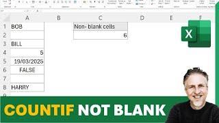 COUNTIF NOT BLANK - Count Cells that are Not Blank in Excel