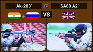 Comparative Analysis: India's AK-203 vs UK's SA80A2 Rifle