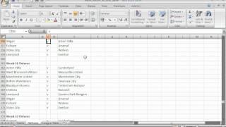 Excel Fixture List and League Table Creator