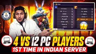 First Time  4 vs 12 On Live  || Smooth Ankush Vs Tufan Khatri Garena-Free Fire 