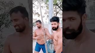 Rahul Dhandlaniya+sunder sangwan kharman climb rope exercises workout in pehlwani+kushti+akhada vedo