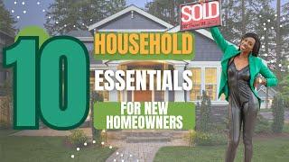 New House Essentials For First Time Homebuyers