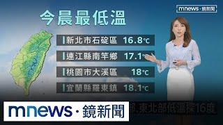 東北季風發威！北部濕涼　明後天「低溫探16度」｜#鏡新聞