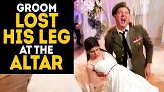 The groom lost his leg at the altar...Touching ending!