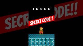 The SECRET CODE in Super Mario Bros. (NES)!!