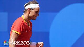 Nadal shows off vintage skill in SENSATIONAL rally with Djokovic | Paris Olympics | NBC Sports